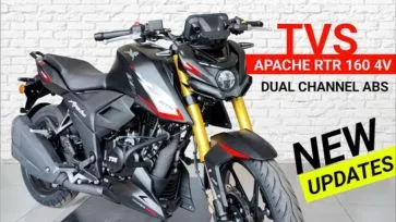 2025 TVS Apache RTR 160 2V Launched with TFT Display, USD Forks & Bluetooth