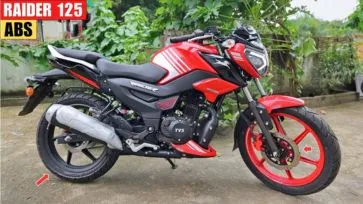 2025 TVS Raider 125 ABS Model First Look: Performance, Comfort & Technology